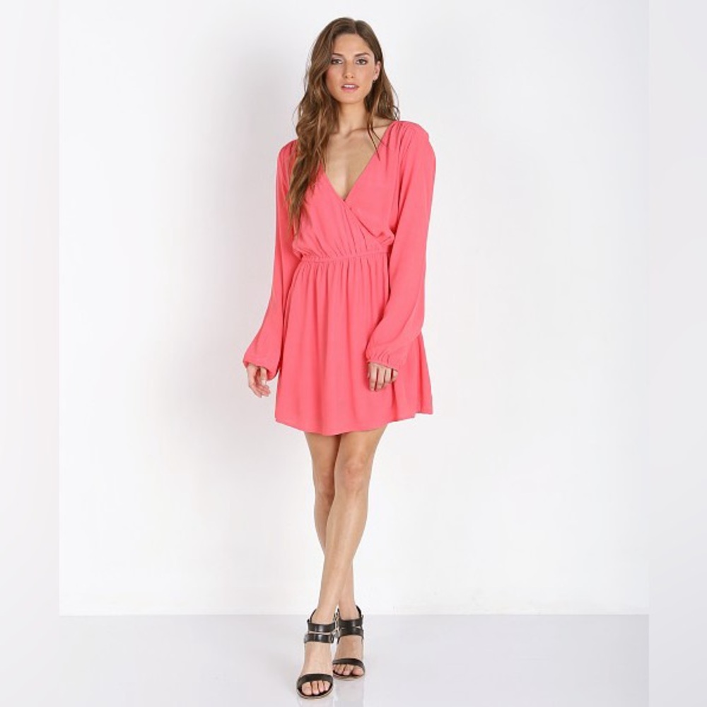 MinkPink Dream On Dress - Strawberry Pink - Size M